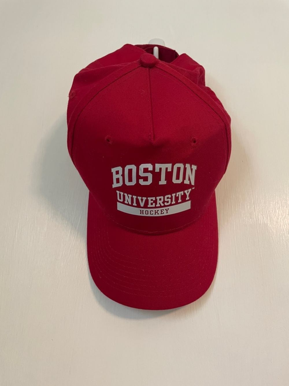 Boston University Hockey Red baseball hat